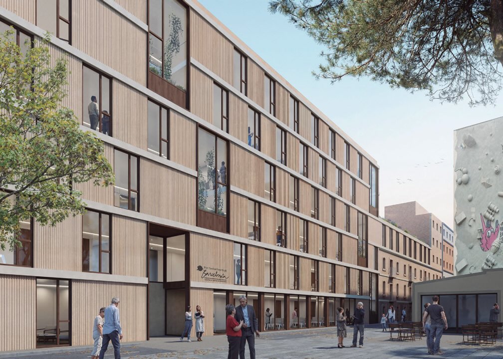 Render la propuesta de ENERO para el nuevo Centro de Atención Primaria (CAP) de la Barceloneta. Imagen de ENERO Arquitectura Render la propuesta de ENERO para el nuevo Centro de Atención Primaria (CAP) de la Barceloneta.